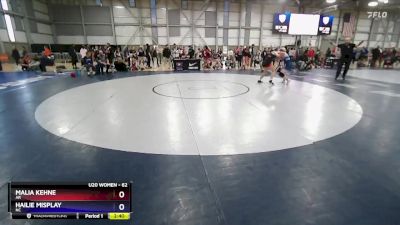 62 lbs Cons. Round 1 - Malia Kehne, AR vs Hailie Misplay, NC