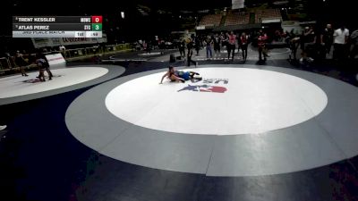 120 lbs 3rd Place Match - Trent Kessler, Mad Dawg Wrestling Club vs Atlas Perez, SilvaBack Training Center