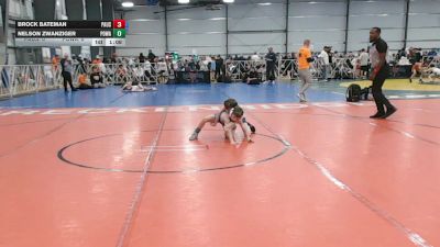 52 lbs Round 4 - 2:15pm Saturday - Nelson Zwanziger, POWA vs Brock Bateman, PA USA