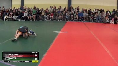 85 lbs Champ. Round 2 - Jett Foster, MN Elite vs Jase Lesetmoe, Pursuit Wrestling Minnesota