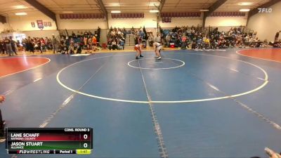 113 lbs Cons. Round 3 - Lane Schaff, Natrona County vs Jason Stuart, Alliance