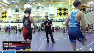 92 lbs Quarterfinal - Ryker Reed, Midwest Xtreme Wrestling vs Joseph Warner, The Fort Hammers Wrestling