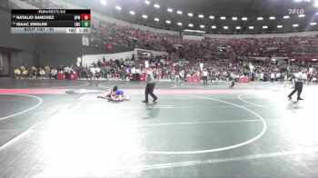 90 lbs Cons. Round 3 - Natalio Sanchez, Bay Port Wrestling vs Isaac Ziegler, Lodi Wrestling Club