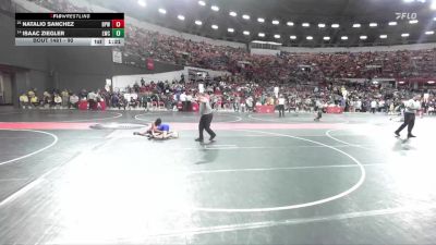 90 lbs Cons. Round 3 - Natalio Sanchez, Bay Port Wrestling vs Isaac Ziegler, Lodi Wrestling Club