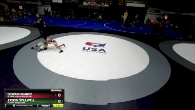 94 lbs Semifinal - Zaydin Stillwell, Poway Wrestling vs Giovani Suarez, Rough House Wrestling