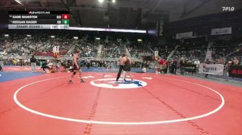 4A-165 lbs Champ. Round 1 - Keegan Rager, Sheridan vs Gabe Banister, Natrona County