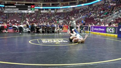 127 lbs Consi 4 - Jax Fuhrman, Delone Catholic vs Cameron Baker, Burrell