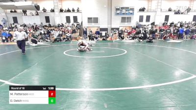 132 lbs Round Of 16 - Matthew Patterson, Middleborough vs Dylan Detch, Mansfield