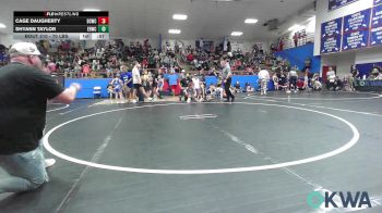 70 lbs Quarterfinal - Cage Daugherty, D3 Wrestling Cluib vs Shyann Taylor, El Reno Wrestling Club
