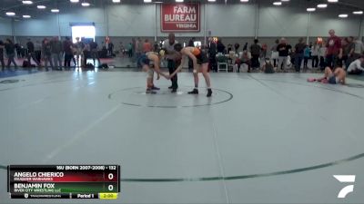 132 lbs Cons. Round 4 - Benjamin Fox, River City Wrestling LLC vs Angelo Chierico, Fauquier Warhawks