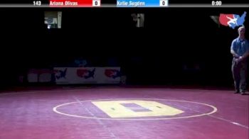 143 lbs 7th-place-match Ariana Olivas Kansas vs. Katie Sugden Wisconsin