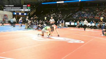 157 Class 3 lbs Quarterfinal - Max Teson, Warrenton vs Cannon Hutchcraft, Smithville