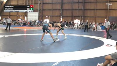 140 lbs Semifinal - Gunner Butt, Contenders Wrestling Academy vs Ryan Yang, Ridge High School