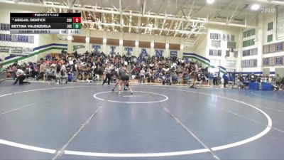 172 lbs Champ. Round 1 - Bettina Valenzuela, Lincoln vs Abigail Dentice, Carlsbad