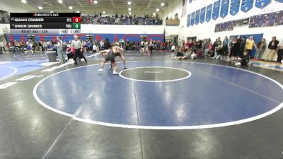 126 lbs Cons. Round 4 - Orion Grimes, Priest River vs Isaiah Cramer, Post Falls 2