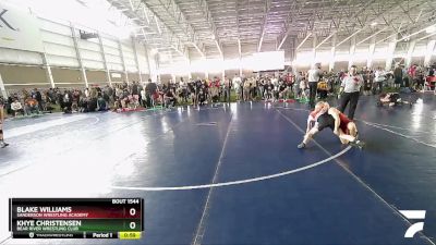 82 lbs Quarterfinal - Khye Christensen, Bear River Wrestling Club vs Blake Williams, Sanderson Wrestling Academy