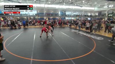 165 lbs Cons. Round 3 - Brady Ritter, Unattached vs Nicholas Velazco, Gladiator Wrestling