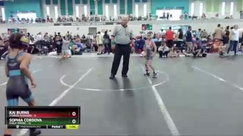 48 lbs Round 6 (8 Team) - Kai Burns, Florida Avengers vs Sophia Cordova, Eagle Empire