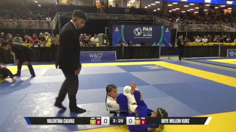 Skye Willow Kurz vs Valentina Calvas 2025 Pan Kids Jiu-Jitsu IBJJF Championship