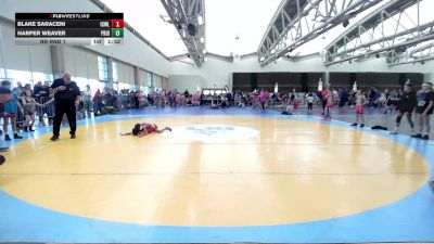 60 lbs Rr Rnd 1 - Blake Saraceni, ICWL Bruisers Girls vs Harper Weaver, Pride Girls