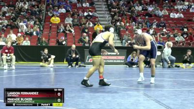 1A-190 lbs Semifinal - MaKade Bloker, North Butler-Clarksville vs Landon Fernandez, Don Bosco