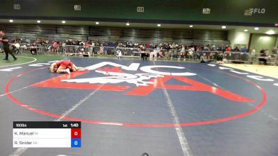 160 lbs Semifinal - Kaili Manuel, MI vs Raegan Snider, PA