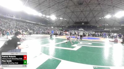 71 lbs Cons. Rd Of 16 - Patrick Roberts, Cherry Creek Wrestling Club vs Finn Smith, Cruiser Wrestling Club