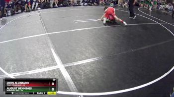 90 lbs Quarterfinals (8 Team) - John Alvarado, Team Texas Blue vs August Hennings, Nebraska Red