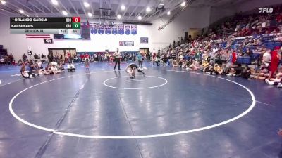 95 lbs Semifinal - Orlando Garcia, Douglas Middle School vs Kai Spears, Carey Jr High