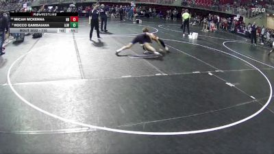 110 lbs Champ. Round 1 - Rocco Gambaiana, Ashland-Greenwood Jr Wrestling vs Micah McKenna, Nebraska Boyz