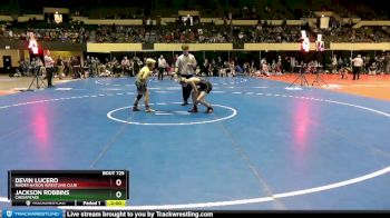 95 lbs Semifinal - Jackson Robbins, Chesapeake vs Devin Lucero, Raider Nation Wrestling Club