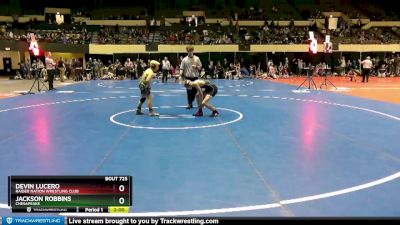 95 lbs Semifinal - Jackson Robbins, Chesapeake vs Devin Lucero, Raider Nation Wrestling Club