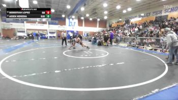 113 lbs Cons. Round 1 - Sebestian Lopez, Rim Of The World vs Aiden Heredia, Bloomington