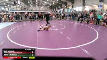 52 lbs 1st Place Match - Heidi Crowsey, Ranger 47 Wrestling Club vs Dax Winger, Randall Youth Wrestling Club