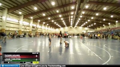 100 lbs Round 3 - Lessie Carlston, Top Of Utah vs Tucker Holmes, Wasatch Wrestling Club