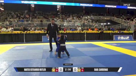 Saul Cardenas vs Mateo Estuardo Butler 2025 Pan Kids Jiu-Jitsu IBJJF Championship