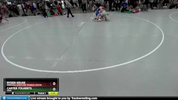 157 lbs Champ. Round 2 - Carter Folkerts, Iowa vs Ryder Kruse, Nebraska Wrestling Training Center