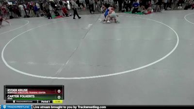 157 lbs Champ. Round 2 - Carter Folkerts, Iowa vs Ryder Kruse, Nebraska Wrestling Training Center