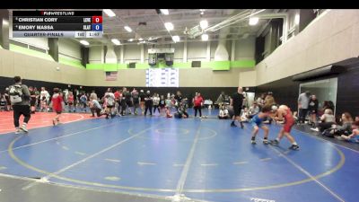 74 lbs Quarterfinal - Christian Cory, Level Up Wrestling Center vs Emory Massa, Slate Wrestling Academy