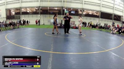 143 lbs Round 1 (4 Team) - Brooklyn Whited, Ohio vs Lillian Lucks, Virginia