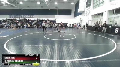 150 lbs Cons. Round 6 - Christian Kiriakos, Yucaipa vs Jaden Reid, Fountain Valley