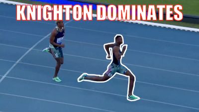 Erriyon Knighton Continues To DOMINATE Wins Continental Tour 200 In 19.95!