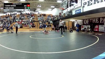 106 lbs Semifinal - Sam Adams, Perry (Massillon) vs Caden Havens, Hudson
