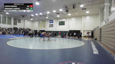 157 lbs Finals (2 Team) - Fernando Campos, Westcliff vs Austin Osborn, Grand Canyon University Club