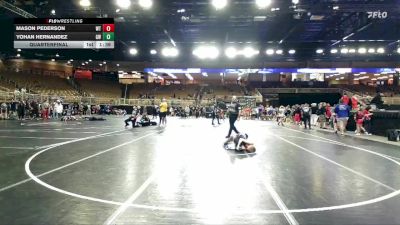 92 lbs Quarterfinal - Yohan Hernandez, Gladiator Wrestling vs Mason Pederson, Well Trained