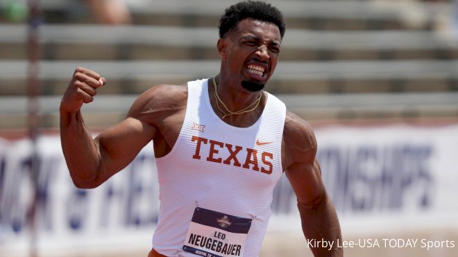 Leo Neugebauer of Texas Leads Decathlon After Day 1 At NCAA Championships