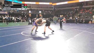 190 lbs Round Of 32 - Brady Wight, Vacaville (SJ) vs Jack Latta, Minaretes (CS)
