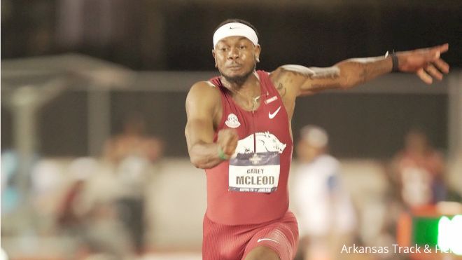 Carey McLeod Of Arkansas Wins Men's Long Jump At NCAA Outdoor Championships