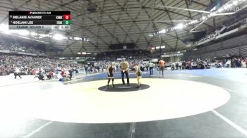 Girls 3A 135 lbs Champ. Round 2 - Noelani Lee, Franklin (Girls) vs Melanie Alvarez, Kennewick (Girls)