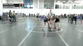 126 lbs 5th Place - Addison Lapointe, Silverback WC vs Charlotte Krueger, Lamoille - Mtnsfield/Jeffersonville